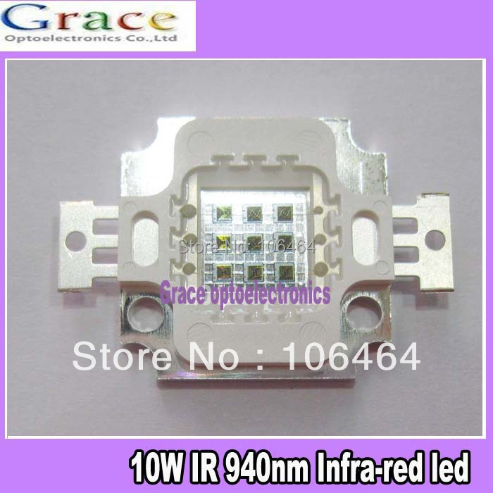 Купить 10W ИК 940 нм инфра красный мощным led чип шарик лампа 4.5-5v в ...