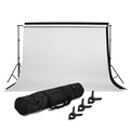Selens 2 8 3 2m Background Support Stands Photo Video Studio Light Kit Black White Seamless