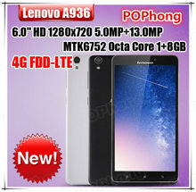 J Original Lenovo note8 A936 4G LTE Mobile Phone 6 0 IPS 1280x720p MT6752 Octa Core