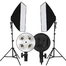 2016 New Photo font b Video b font Studio Sets 50x70cm E27 4in1 4xHead Socket With