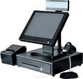 all in one touch pos system cash register factory epos system wholesale hot pos equipment