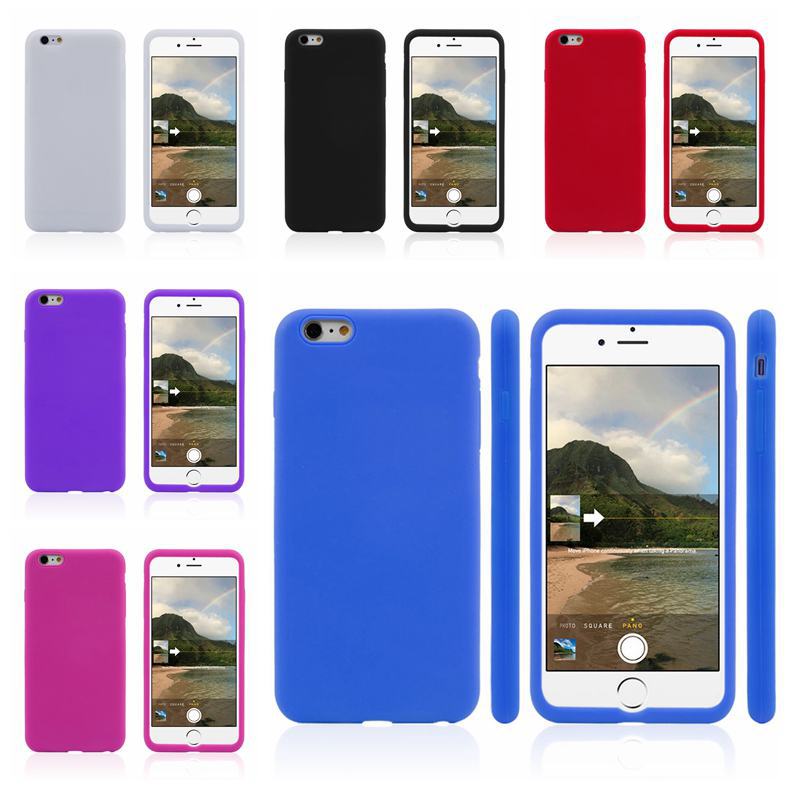 6-Colors-Solid-Color-Silicone-gel-Case-Cover-for-Apple