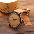 BOBO BIRD BWM019 Men s Cool Designer Green Hour Hands Bamboo Wooden Watches Real Leather Bands