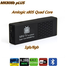 Mk808b плюс Android 4.4 HDMI TV Stick телевизор ключ Amlogic M805 четырехъядерных процессоров 1 ГБ 8 ГБ мини-пк Bluetooth XBMC Miracast / DLNA