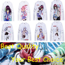Angel Beats anime sports t-shirt anime Yuzuru Otonashi cotton shirt Yuri Nakamura Cosplay christmas halloween Costumes clothing