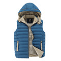Autumn winter Men down cotton vest male Casual Fashion Sleeveless Jacket Men s Vest Thicken Waistcoat