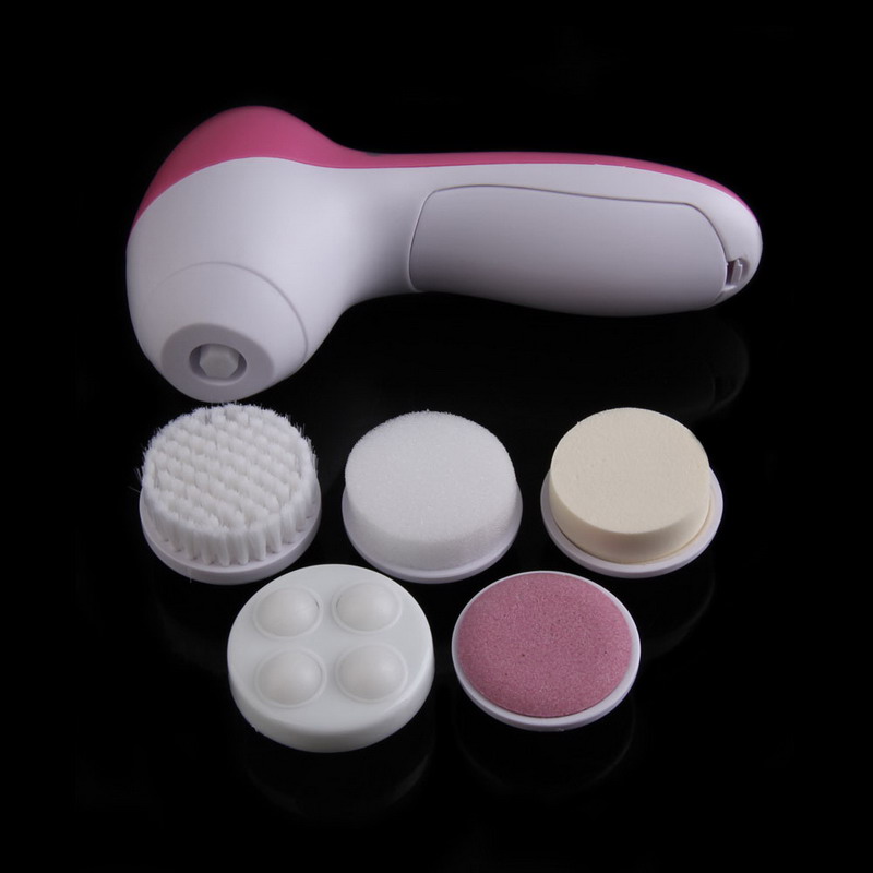 Image of Free Shipping Deep Clean 5 In 1 Electric Facial Cleaner Face Skin Care Brush Massager GUB#