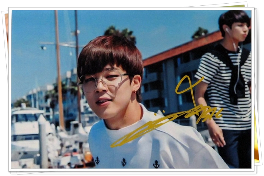 BTS JIMIN autographed signed original photo 4*6 inches korean singer