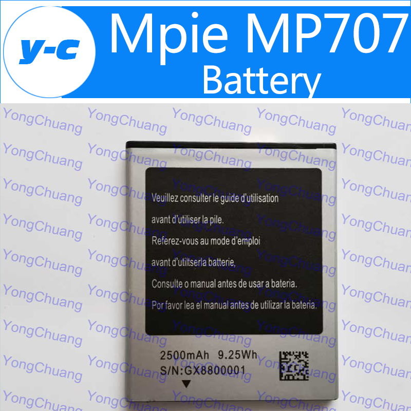 Mpie MP707    2500  -  bateria   Mpie MP707  Batterij -   +  
