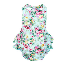 Cute Baby Romper Dress Cotton Floral Summer Clothing Outfit Sleeveless Baby Wear Jumpsuits Clothing Kids Body Suits