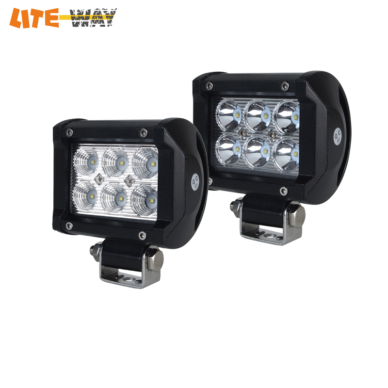 2PCS 4 INCH 18W CREE LED WORK LIGHT FOR OFF ROAD 4X4 4WD ATV UTV SUV Driving Fog Lamp Headlight