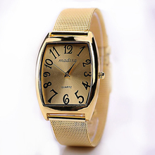 2016 New Arrive Gold Rose Gold Fashion Alloy Jewelry Bracelet Wristwatch Electronic Luxury Men Business Quartz Watch XR1023
