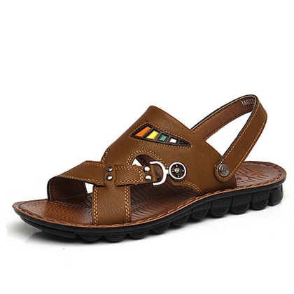 ... open toe sandalias Casual Men's summer dress shoes sandals-in Men's