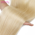 Honey Blonde Russian Human Hair Weave Blonde Virgin Hair Extensions 1pc Human Hair Extensions Platinum Blonde