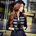 dabuwawa autumn winter overcoat big sizes black embroidery slim fashion casual short woolen coats women pink
