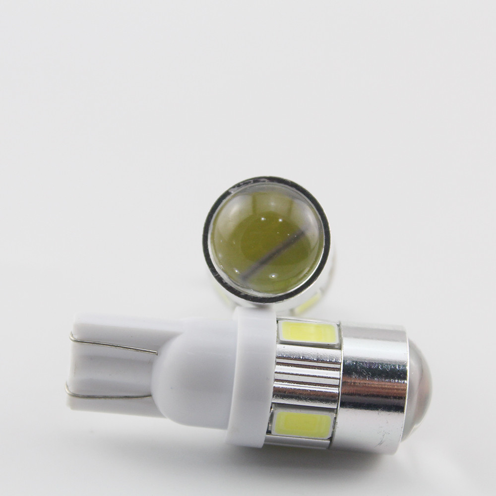 Image of New update 4 colors T10 LED 1 PCS Auto Car Light Bulb 5730 SMD 6 LED W5W 12V Interior Parking Projector Lens Free Shipping