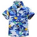 New arrival Hawaiian floral shirt cotton 100 for boy D31