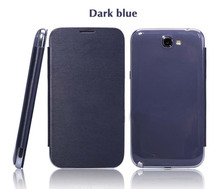 Original Flip Leather Cases Back Cover Battery Housing Case For Samsung Galaxy Note II 2 Note2