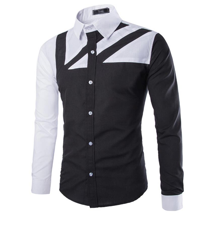 Men Shirt 2015 Fashion Men\'S Designer Brand Male L...