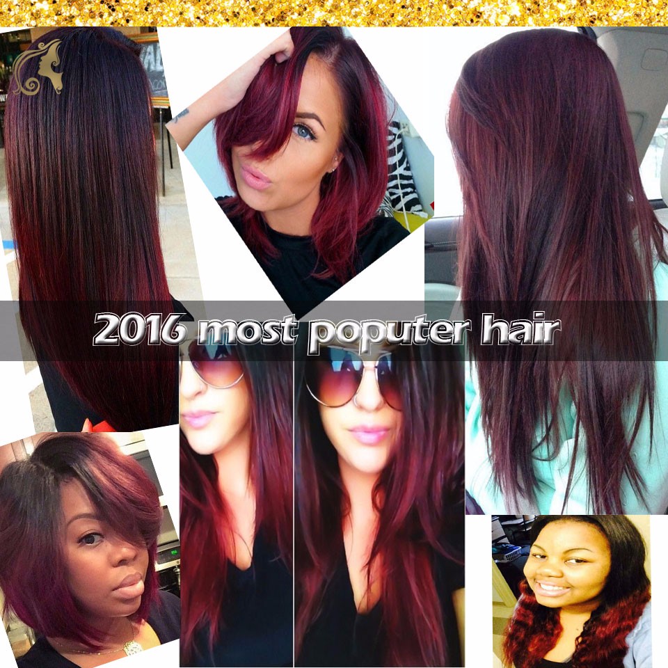 Ombre Hair Extensions 3 Bundles Ombre Peruvian Virgin Hair Weave