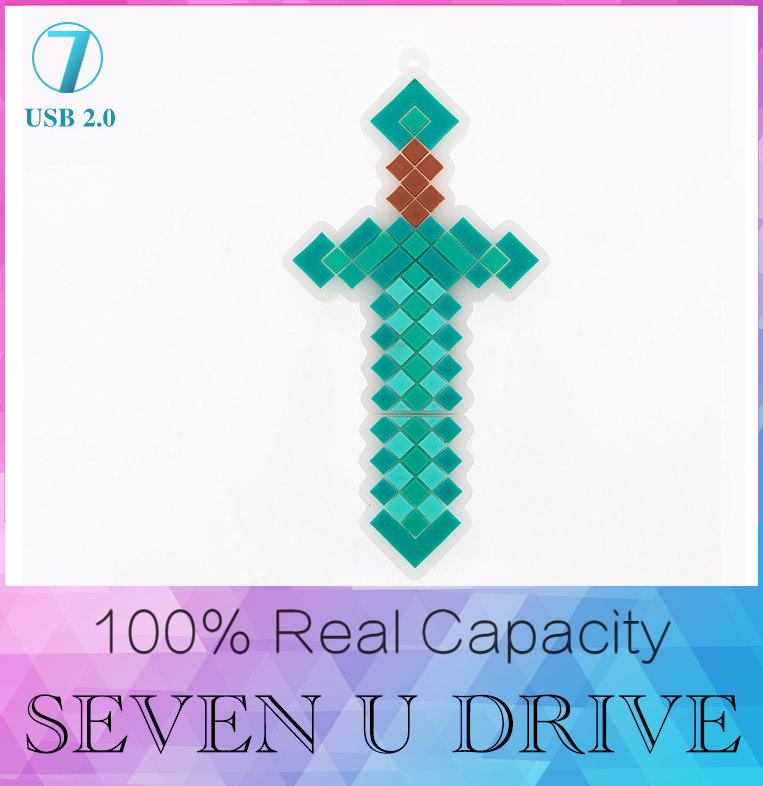 Sword pen drive cartoon pendrive 8gb 16gb 32gb 64g Samurai usb flash drive 512GB pendriver hard