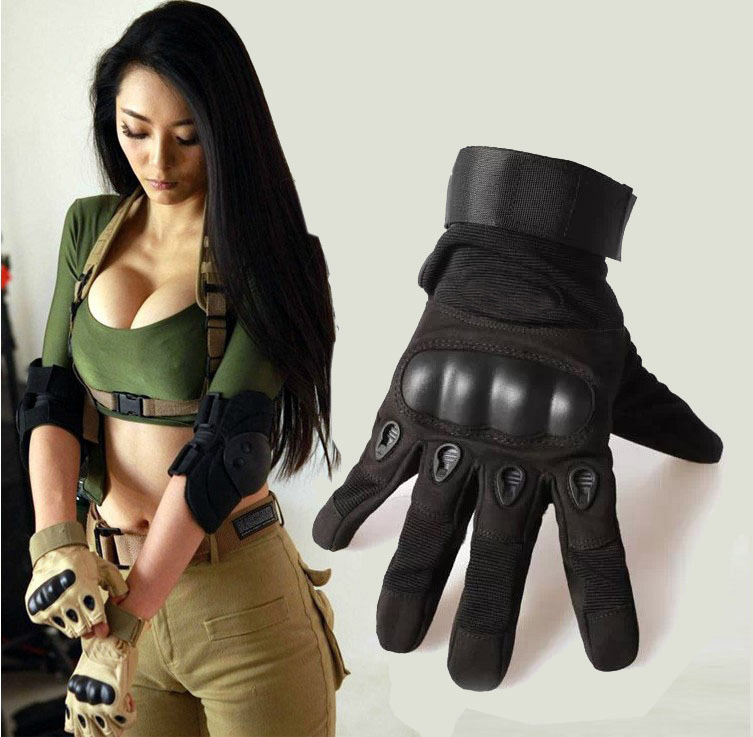 Image of 2016 Sale Us Army Tactical Gloves Outdoor Sports Full Finger Combat Motocycle Slip-resistant Carbon Fiber Tortoise Shell