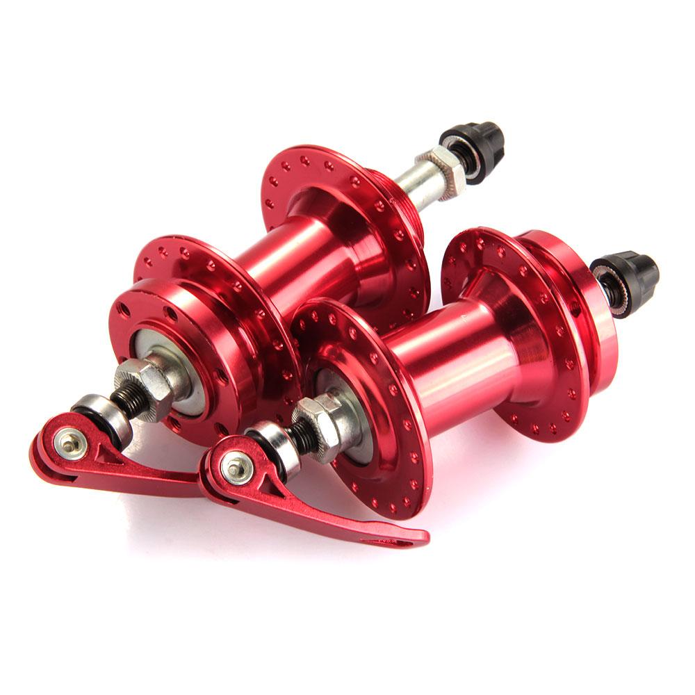 2pcs Bicycle Bike Cycling Disc Brake Hubs Hub Set 36 Holes Red MTB
