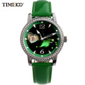 TIME100 Fashion 12 Constellation Aries Automatic Self wind Mechanical relojes Leather Band Women Skeleton Watches reloj