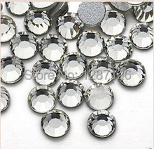 Nail Art Rhinestone Clear crystal SS3 1 3mm 1440pcs pack Glue On Non Hotfix Flatback rhinestone