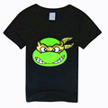 Summer dress 2016 male and female t shirt fashion trend TMNT pattern kids clothes chaussure lumineuse
