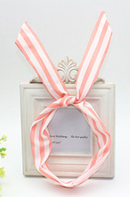 Cute Bunny Ear Elastic Hair Ties Ropes Camellias Spots Decorated Rubber Bands Fashion Hair Accessories Headwear
