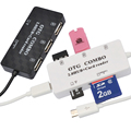 Combo OTG Hub Mobile Phone Cables Micro USB Cable Card Reader Data Charging Adapter BK For
