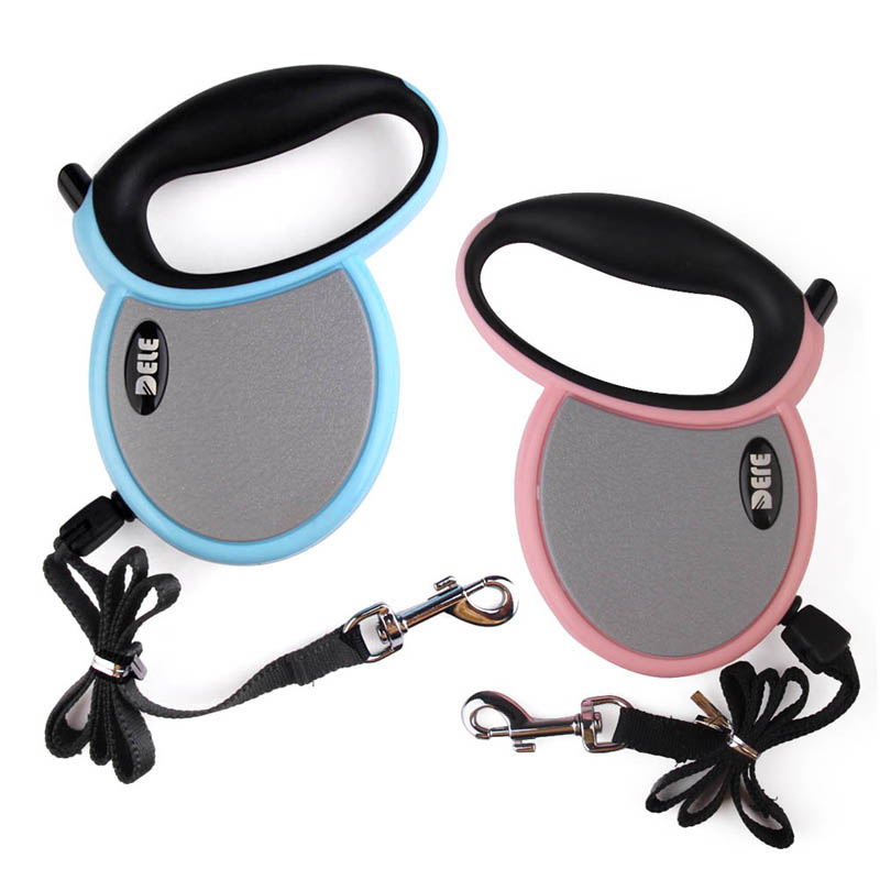 Image of LS4G 4M Automatic Small Dog Pet Puppy Cat Retractable Round Leash Lead Blue