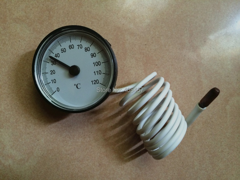 0120 degrees celsius bolier thermometer, water heater temperature