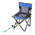 Outdoor Portable Ultralight Multifunction Fishing Chairs Folding Stool with 2 1m Aluminum Stand 1 9m Dip