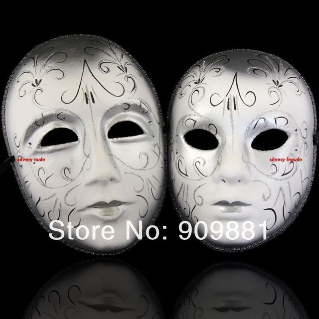 Beautiful Pulp European Style Painting Mask Venice Couples Lovers Wedding Masks Halloween House Party Masquerade Cosplay 50pcs