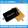 Gain 65dB 3g repeater 2100mhz cellular signal booster 3g HSPA signal amplifier UMTS WCDMA Mobile Signal