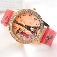 Women Girl s Gift 2015 New Casual Watch Eiffel Tower Analog Quartz WristWatch Watches Dress Watch