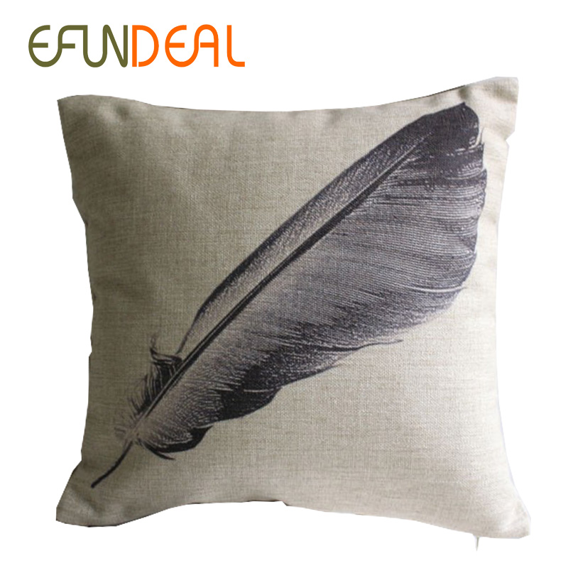 Aliexpress.com : Buy Vintage Linen Pillow Cushion Cover Throw decorative cushion covers 45cm ...