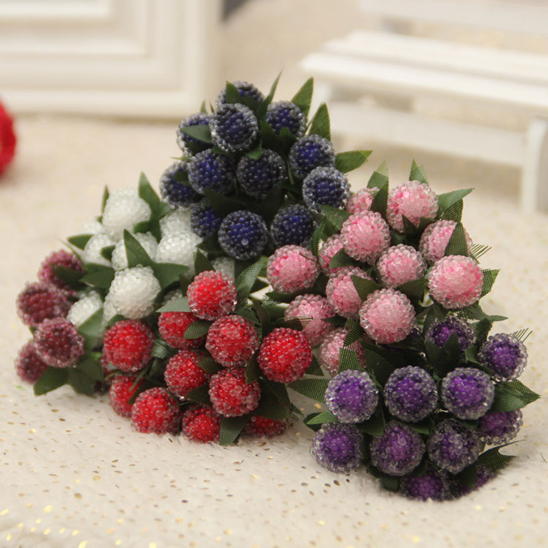 Crystal Berries Artificial Flower Raspberry Fruit Garden Home Wedding