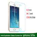 Original For iPhone 5S Premium Tempered Glass Screen Protector for iPhone 5 5s 5c Glass protective film