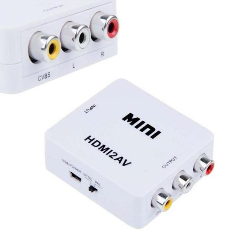 Купить Мини-композитный 1080p hdmi, rca аудио видео av cvbs адаптер ...