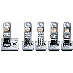 KX TG1031s Dect 6 0G Cordless Phone 5 Handsets Digital Wireless Telephone Recording Answering Machine Home