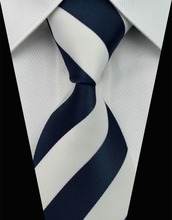 SNT0030 2014 Black white Striped Smooth Classic Silk Neck Tie Fashion Casual Knitted Tie Necktie Cufflinks