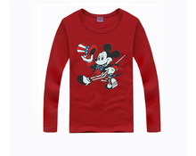 2016 New Spring Autumn Children Tees Fashion Mickey Cartoon Mouse Boys Long Sleeve T shirt Kids