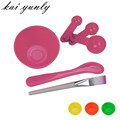 kai yunly 4 in 1 DIY Facial Mask Mixing Bowl Brush Spoon Stick Tool Face Care