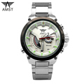 Luxury Brand AMST 3008 Sport Watch Men Stainless Steel Fashion Quartz Watch Military Casual Digital Wristwatch