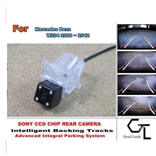For Mercedes Benz C Class MB W204 2010~2015 Parking Assistance Tracks Module Rear View Back Up Parking Camera HD CCD