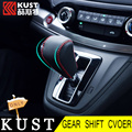 KUST NEWEST Car Gear Shift Collars For Honda For CRV 2015 Interior Accessories SUV Genuine Leather