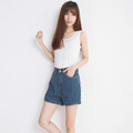 Free Shipping 2015 New Fashion Shorts Women Short Jeans Cotton Loose Casual Joker Denim Shorts Plus
